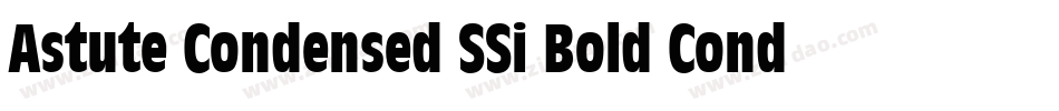 Astute Condensed SSi Bold Condensed字体转换